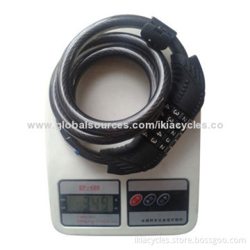 Bicycle lock with five security code, card package, direct factory from China